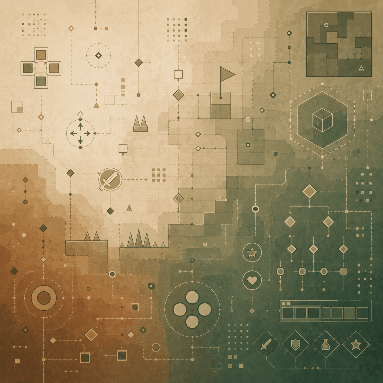 Game-theme background art