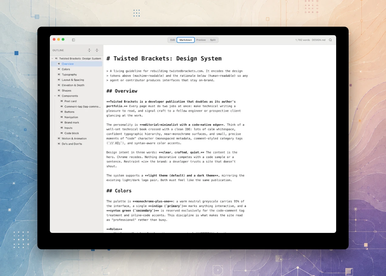 MarkDoc's Markdown view